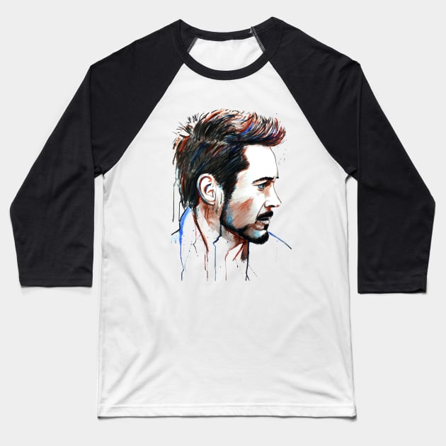 Robert Downey Jr. - There is no guide to life Baseball T-Shirt by beaugeste2280@yahoo.com